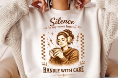 Silence Is My Reset Button PNG Design Product Image 2