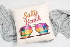 Salty Beach Sunglasses with Palm Trees Sublimation PNG Product Image 4