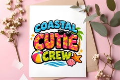 Coastal Cutie Crew Summer Beach Vacation PNG Design Product Image 3
