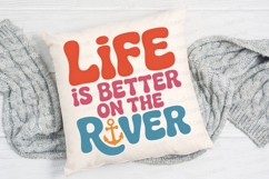 Life Is Better On The River Sublimation PNG Product Image 2