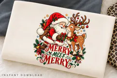 Festive Gift Bringer and Reindeer Christmas Holiday Winter Product Image 2