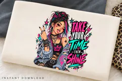 Take Your Time Then Shine Edgy Alternative Girl Product Image 2