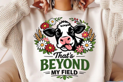 That’s Beyond My Field Funny Cow PNG Design Product Image 2