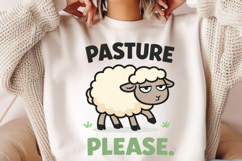 Pasture Please Funny Sarcastic Sheep Design Product Image 2