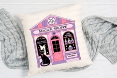 Magick Shoppe Illustration with Black Cat Sublimation PNG Product Image 2