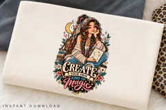 Create Your Own Kind of Magic PNG, Creative Girl Product Image 2