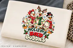 Holiday Bird Buddies Christmas Geese Winter Friends PNG Product Image 2