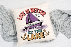 Lake Life Boat Trip Colorful Sublimation PNG Product Image 2