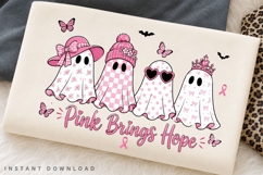 Pink Brings Hope, Breast Cancer PNG, Breast Cancer Ghost Product Image 3