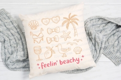 Beach Themed Doodle Illustration with Sublimation PNG Product Image 4