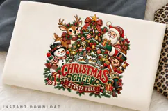 Christmas Cheer Starts Here Santa Reindeer Snowman Product Image 2