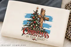 Keep Christmas in Your Heart Christmas Tree Cross Holiday Product Image 2