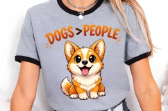 Dogs Greater Than People PNG, Funny Dog Lover PNG, Cute Product Image 2