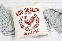 Egg Dealer Social Club Rooster Illustration Sublimation PNG Product Image 2