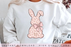 Pink Leopard Bunny PNG Product Image 1