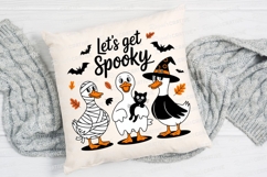 Halloween Ducks with Mummy Witch and Cat Sublimation PNG Product Image 2