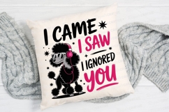Black Poodle with Sunglasses and Headphones Sublimation PNG Product Image 2