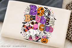Boo Bubble Club PNG Sublimation Design, Retro Ghost Product Image 2