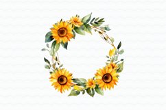Sunflowers Watercolor Clipart Product Image 3