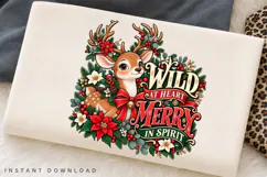 Cute Christmas Reindeer Wild at Heart Merry Spirit Festive Product Image 2