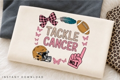 Tackle Cancer Football PNG, Breast Cancer Awareness Football Product Image 3