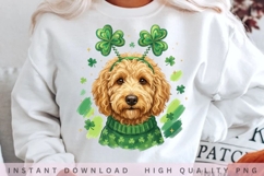 St Patrick Goldendoodle Dog PNG Product Image 2