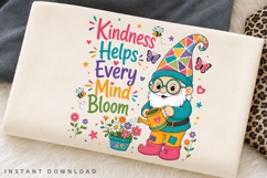 Kindness Helps Every Mind Bloom PNG Sublimation Design Product Image 2