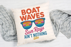 Boat Waves With Summer Sunglasses Sublimation PNG Product Image 2