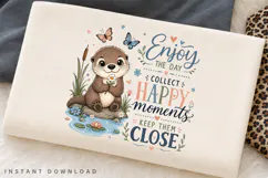 Enjoy The Day Collect Happy Moments PNG Sublimation Design Product Image 2
