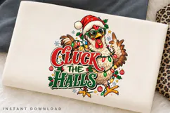 Funny Chicken Christmas Holiday Lights Festive Winter PNG Product Image 2