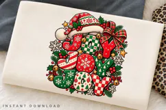 Joyful Christmas Winter Holiday Festive Typography PNG Product Image 2