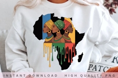 African Women Art PNG, Black Queen Afro Woman Clipart, Product Image 2
