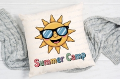 Cartoon Sun Wearing Sunglasses with Summer Sublimation PNG Product Image 4