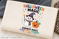 Halloween Magic PNG Sublimation Design, Kindness Makes Product Image 2