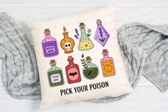 Colorful Potion Bottles with Corks and Text Sublimation PNG Product Image 2