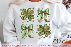St Patrick Bow &amp; Shamrock PNG Bundle Product Image 2