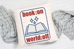 Book On World Off Graphic Design with Open Sublimation PNG Product Image 2