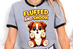 Fluffed And Shook PNG, Cute Shaking Puppy PNG, Funny Dog Product Image 2