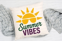 Summer Vibes Graphic with Sunglasses Sun Sublimation PNG Product Image 2