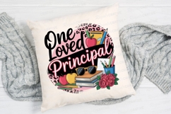 One Loved Principal Design With School Items Sublimation PNG Product Image 2