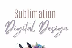 White Horse With Flowers Png for Sublimation Product Image 8