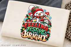 Cute Snowman Family Feeling Festive and Bright Christmas Product Image 2