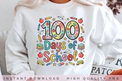 100 Days of School PNG Design Product Image 2