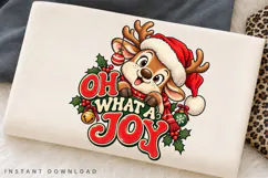 Oh What A Joy PNG Sublimation Design, Cute Christmas Baby Product Image 2