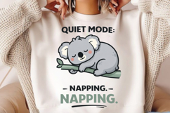 Quiet Mode: Napping Cute Sleeping Koala Design Product Image 2