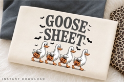 Goose Sheet Halloween PNG, Funny Ghost Goose Shirt Design, Product Image 2