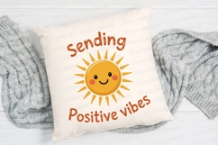Sending Positive Vibes With Cute Smiling Sublimation PNG Product Image 2