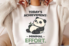 Today’s Achievement: Minimal Effort Cute Lazy Panda Design Product Image 2