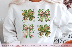 St Patrick Bow &amp; Shamrock PNG Bundle Product Image 2
