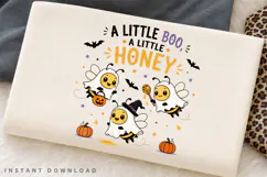 A Little Boo A Little Honey PNG Sublimation Design, Ghost Product Image 2